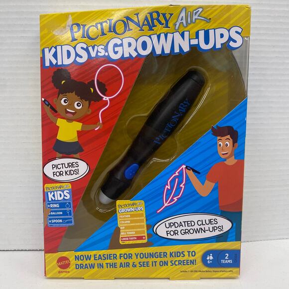 *NEW* Pictionary Air KIDS vs GROWN_UPS by MATTEL - Picture 1 of 2